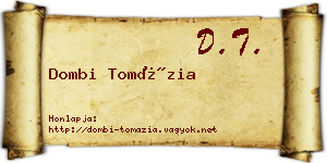 Dombi Tomázia névjegykártya